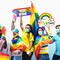 20 Pcs Gay Pride Sign Love Is Love Sign Decorations Rainbow LGBTQ Multicolor Love Has No Gender Pride Yard Decorations
